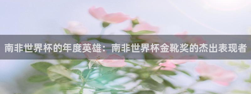 2026世界杯亚洲预选赛赛程：南非世界杯的年度英雄：南非世界杯金靴奖的杰出表现者